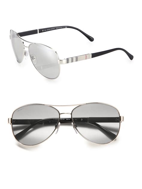 Burberry Men's Aviator Sunglasses 